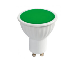 Faretto led 5W GU10 220-240V AC luce verde, SMD2835