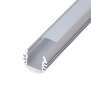 Profilo in alluminio rotondo per striscia led flessibile (2 Metri)