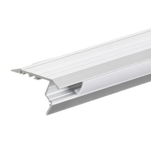 Profilo in alluminio per striscia Led, Bordo scala, (2 Metri)