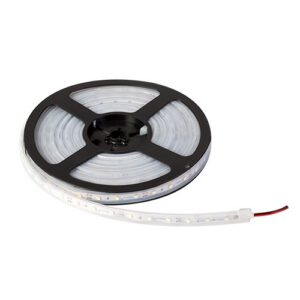 Striscia led SMD3528, 4,8W/M, Luce Bianca calda, 12V DC, 60 Leds/m, Mt. 5, IP67