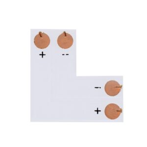 Connettore angolare per striscia led 10mm, 5 pezzi
