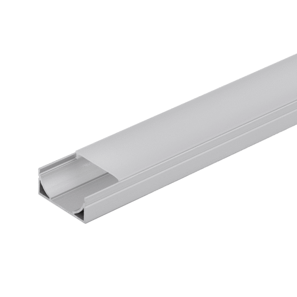 Profilo per strisce led largo in alluminio (2 Metri)